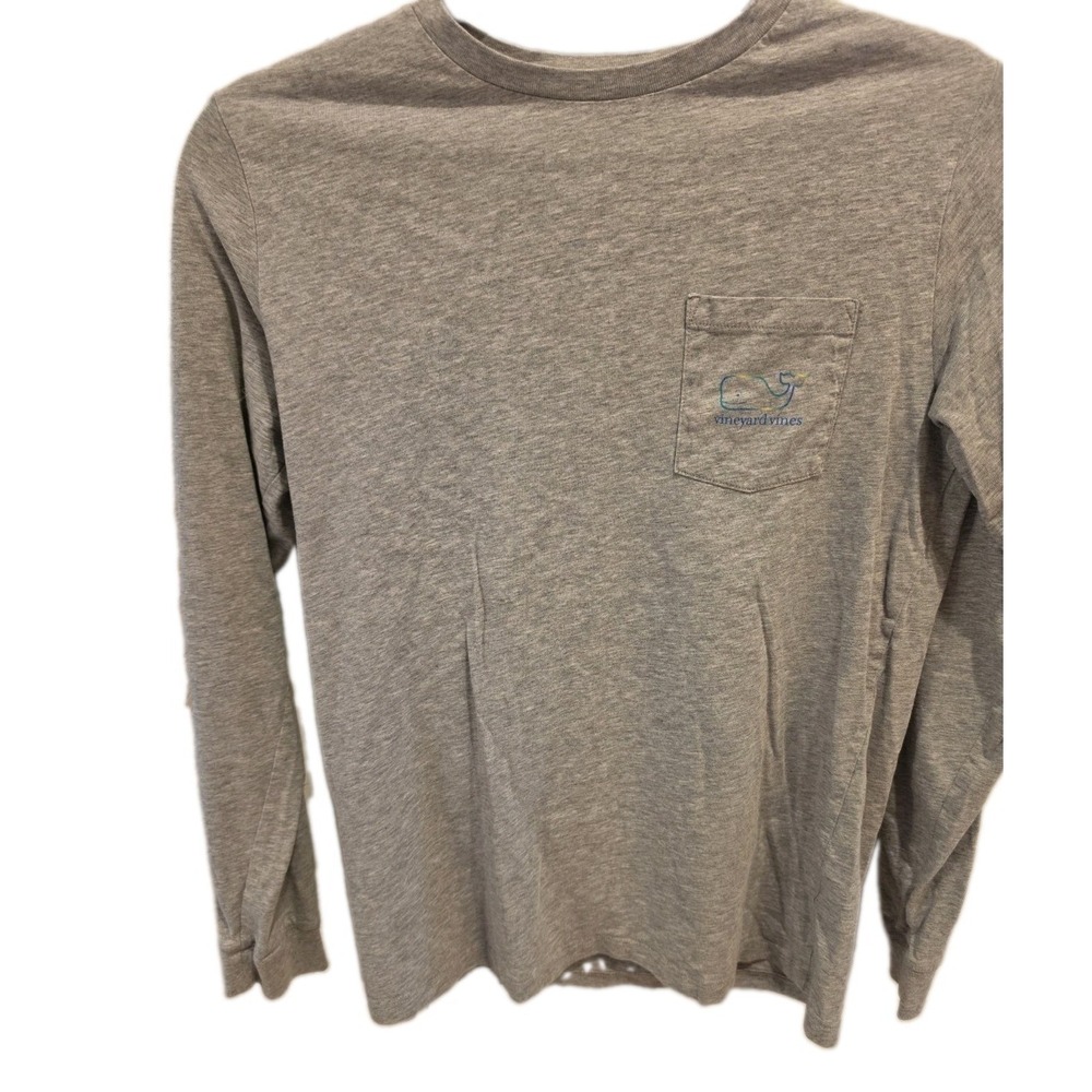 Vineyard Vines Football Whale Youth Large Long Sleeve